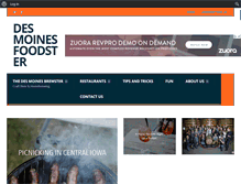 Tablet Screenshot of desmoinesfoodster.com